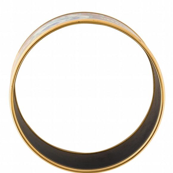 Hermes Enamel Printed Extra Wide Flacons Bracelet 65 - Picture 5 of 5